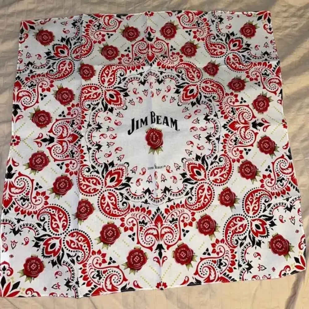 Jim Beam bandana handkerchief Paisley classic